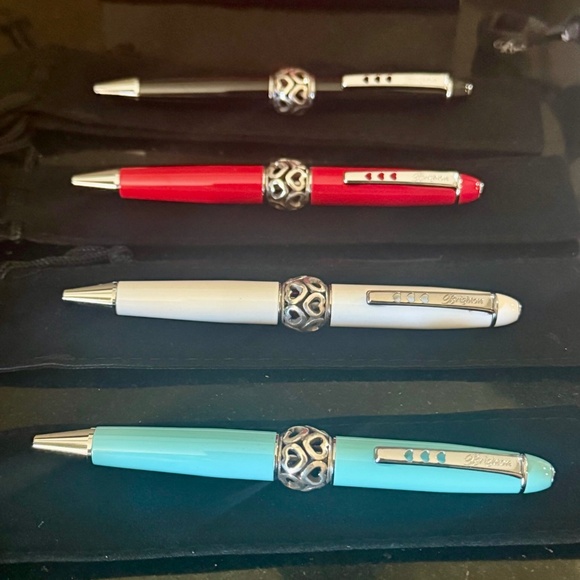 Brighton Pen Pal Short Pen  w/heart charm Black Ink NWT - Picture 2 of 9